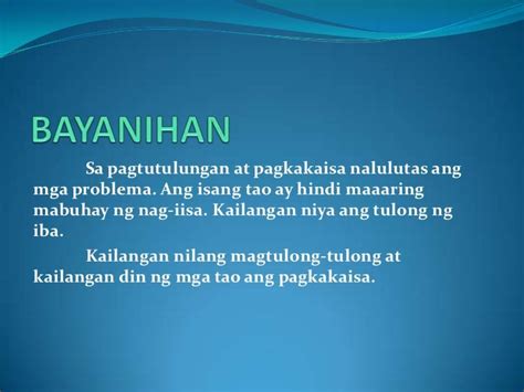 bakit mahalaga ang pagtutulungan at pagkakaisa|Galacia 6 FSV .